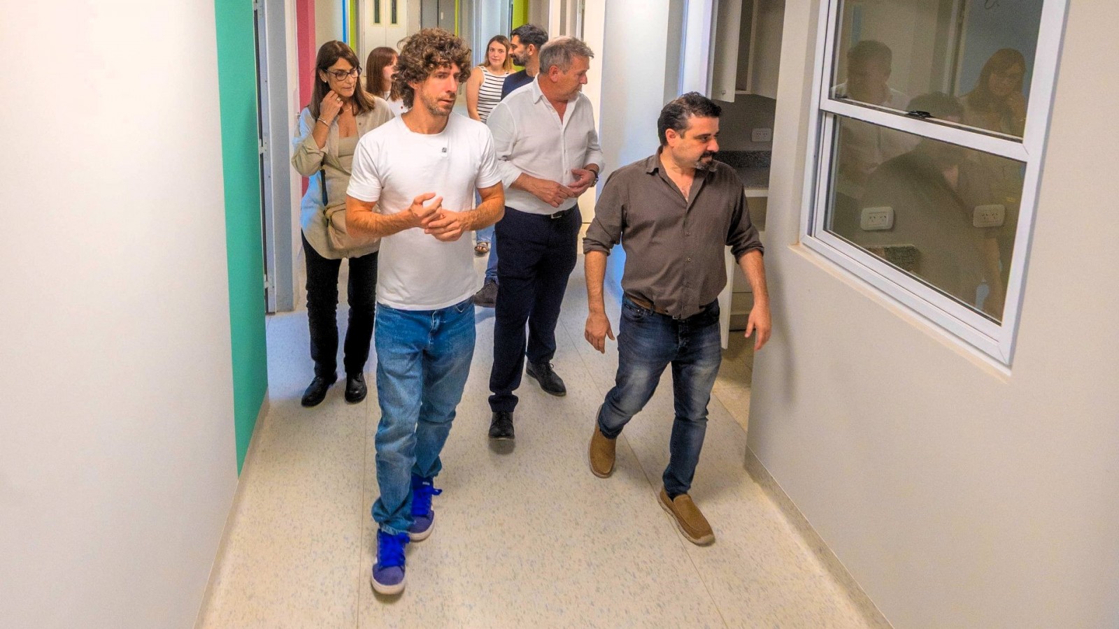 Juan Andreotti visitó la obra del nuevo Sector de Internación Pediátrica del Hospital Provincial Cordero