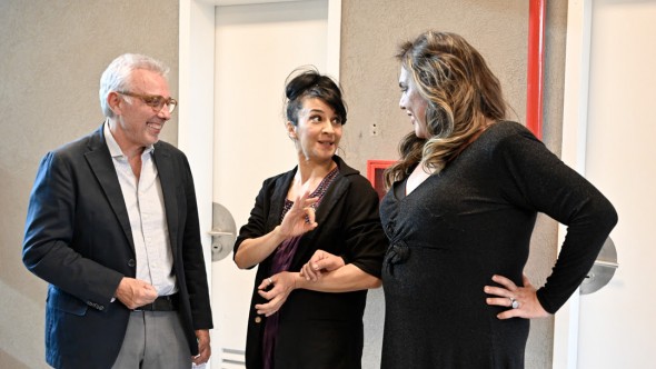 Costa y Anita Martínez brindaron un espectáculo increíble en el Microestado Ciudad de Benavídez