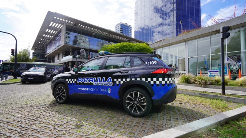 Vicente López incorporó nuevas patrullas de última generación para atrapar delincuentes