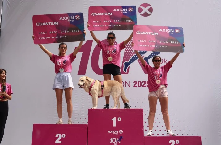 Con récord de asistentes, se corrió en Campana la 10K AXION energy