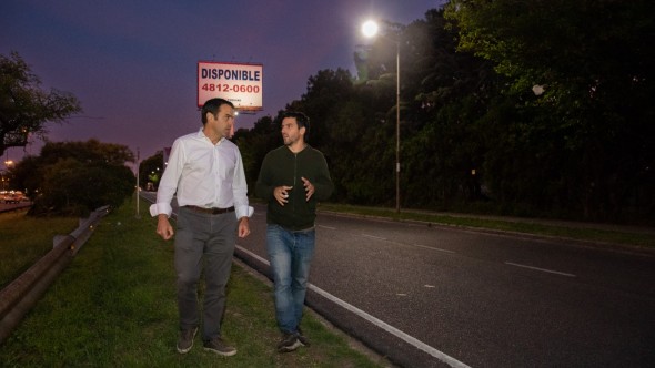 Ya se renovaron más de 300 luminarias con tecnología LED en las colectoras de San Isidro