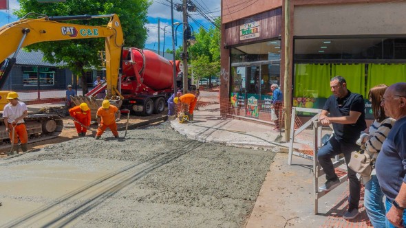 Avanza un nuevo tramo de renovación de la Av. Perón en San Fernando