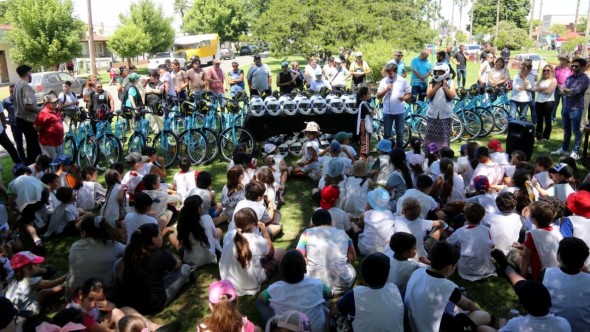 La Provincia protege lo que la Nación recorta Marinucci entregó PLM, cascos, bicicletas y reforzó la seguridad vial