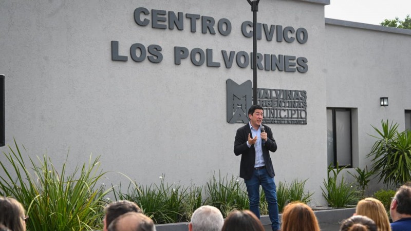 Leo Nardini inauguró el nuevo Centro Cívico de Los Polvorines