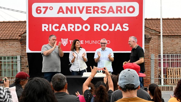 Junto a la comunidad de Ricando rojas, Julio Zamora acompañó los festejos por el 67° aniversario de la localidad