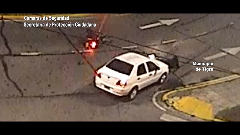 El sistema de cámaras municipales registró un fuerte impacto en pleno Tigre centro