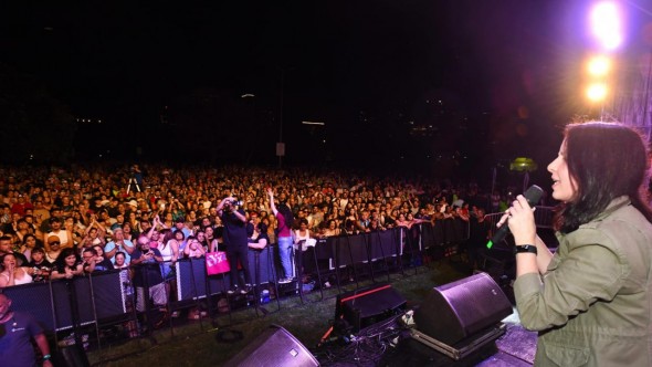 Más de 20.000 vecinos festejaron los 120 años de Vicente López con un gran show de luces y sin pirotecnia