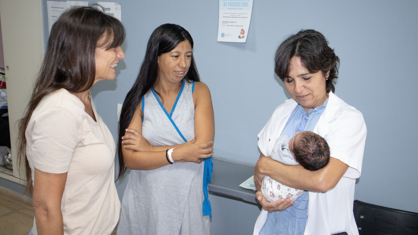 Elisa Abella le dio la bienvenida al primer bebé campanense del 2026