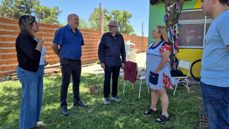 Julio Zamora supervisó la refacción integral del Jardín de Infantes N° 927 en Troncos del Talar