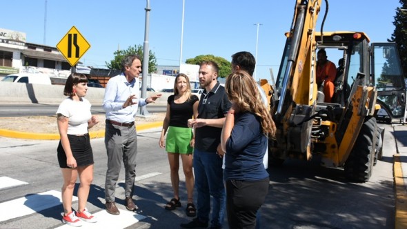 Lomas de Zamora: Katopodis recorrió el avance de obra en la RP 4