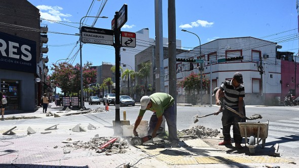Gestión municipal: progresan las obras de veredas en Tigre centro