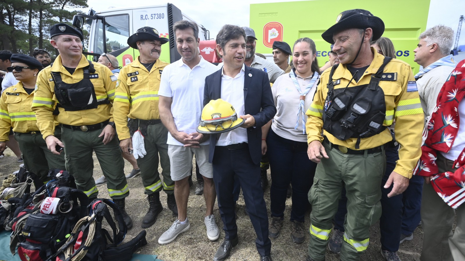 Kicillof participó de una jornada de formación y prevención de incendios forestales