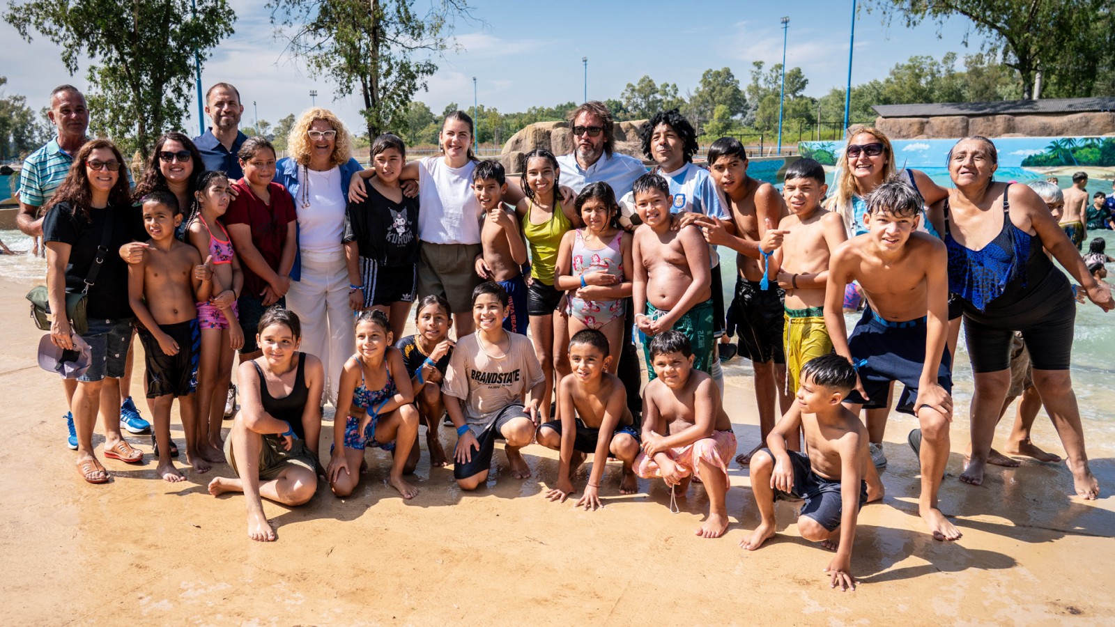 Mariel Fernández visitó las Escuelas Abiertas en Verano en Moreno
