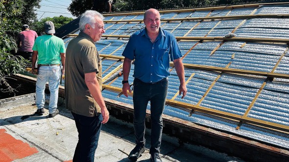 Gestión municipal: avanzan las obras de infraestructura escolar en el Jardín de Infantes N°919 de Ricardo Rojas