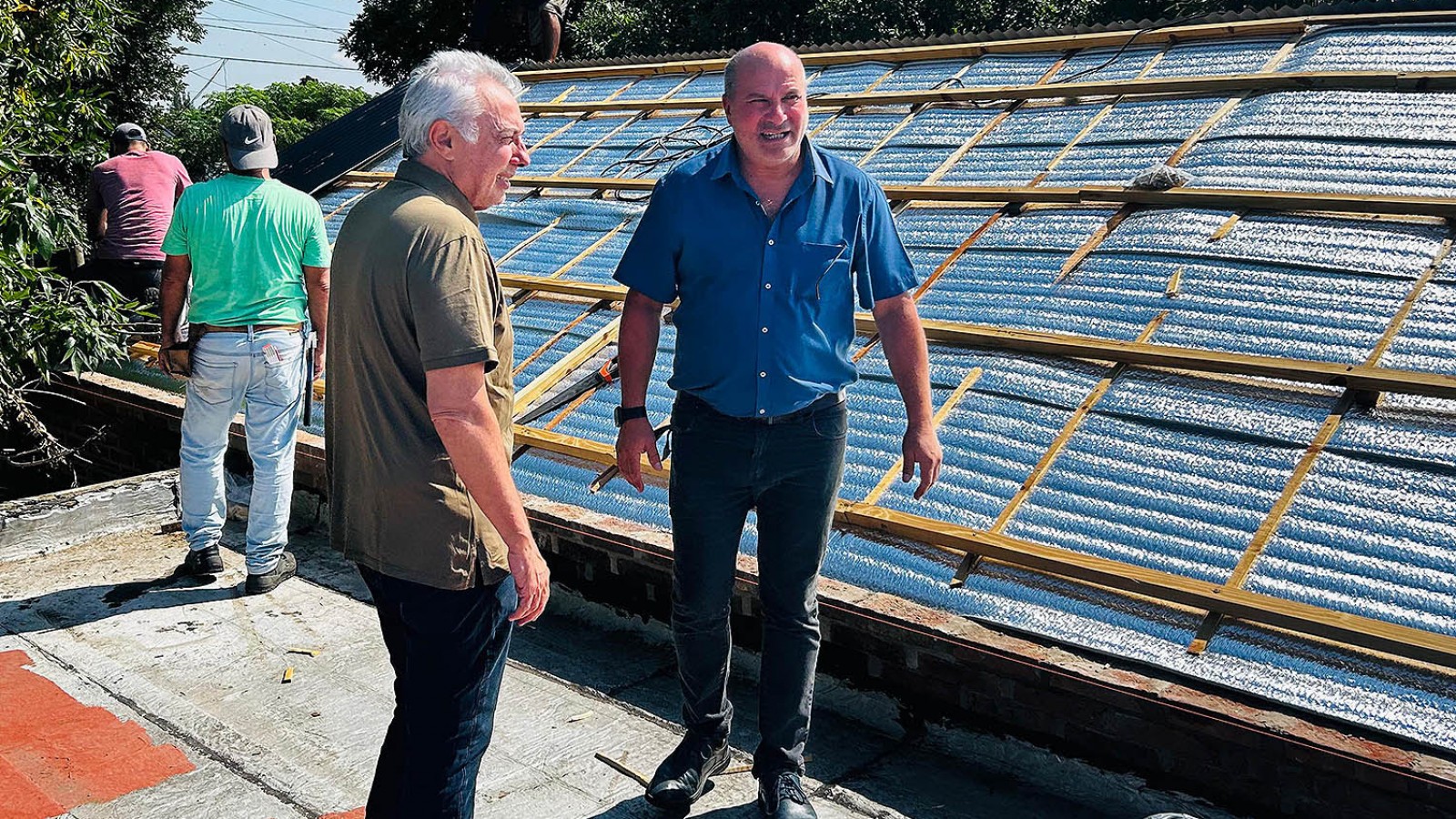 Gestión municipal: avanzan las obras de infraestructura escolar en el Jardín de Infantes N°919 de Ricardo Rojas