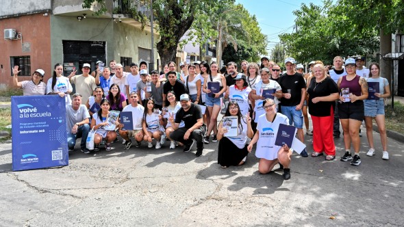 El Municipio de San Martín lanzó la 15° edición de Volvé a la Escuela