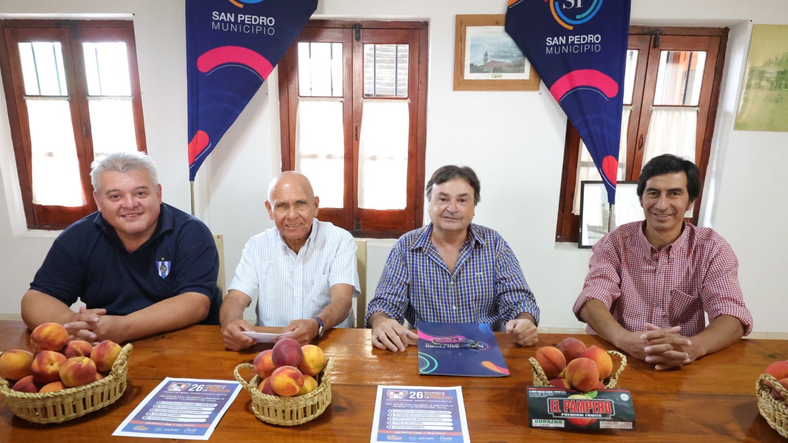 Se presentó oficialmente la 26° Fiesta Provincial del Durazno y la Producción en San Pedro