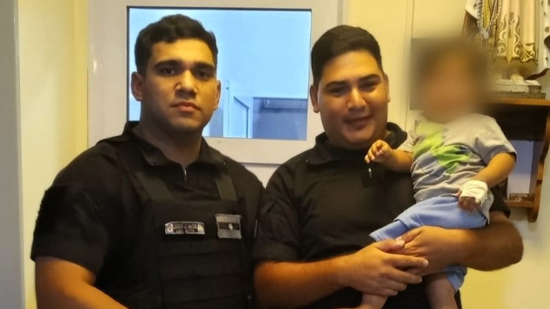 La Policía Municipal salvó la vida de un bebé en Escobar