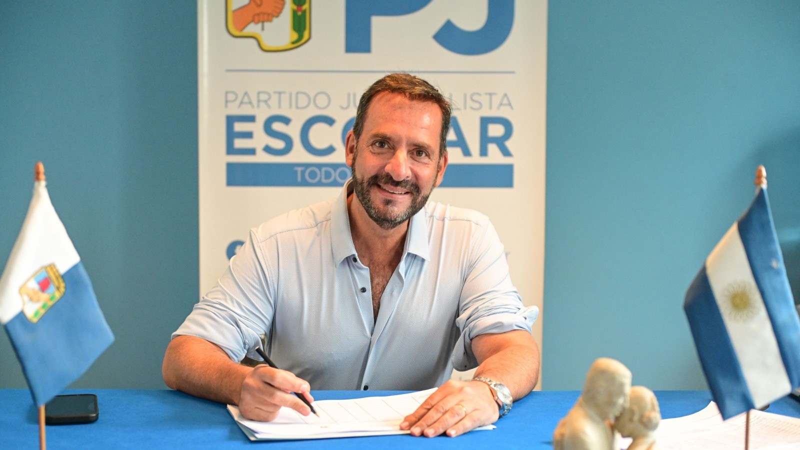 Ariel Sujarchuk armó una lista de unidad y seguirá como presidente del PJ Escobar