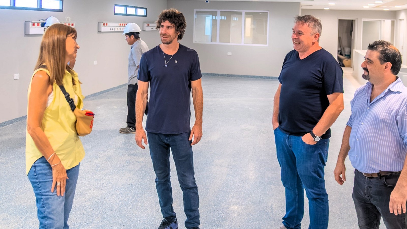 Juan Andreotti visitó la última etapa de obra del nuevo sector de Internación Pediátrica en el Hospital Provincial Cordero