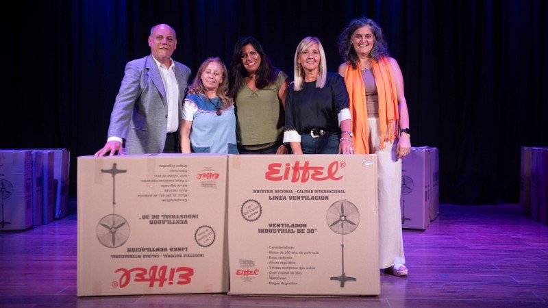 Consejo Municipal de Educación: se entregaron 234 ventiladores a escuelas públicas