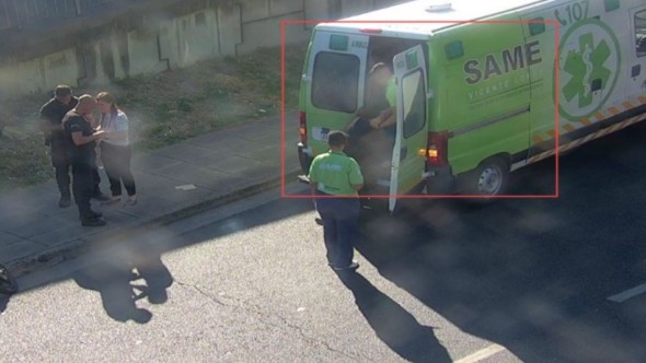 Vicente López: chocaron en moto y fueron asistidos gracias a un Punto Seguro