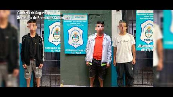 Motochorros detenidos en Don Torcuato luego de un eficaz seguimiento mediante las cámaras del COT