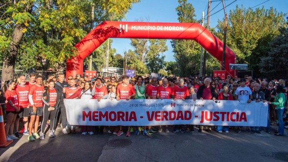 15 mil personas corrieron por la Memoria, la Verdad y la Justicia en Morón