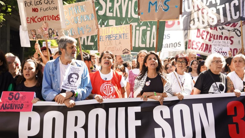 La izquierda destacó una Plaza de Mayo "masiva y unitaria" contra Milei en el 24 de Marzo