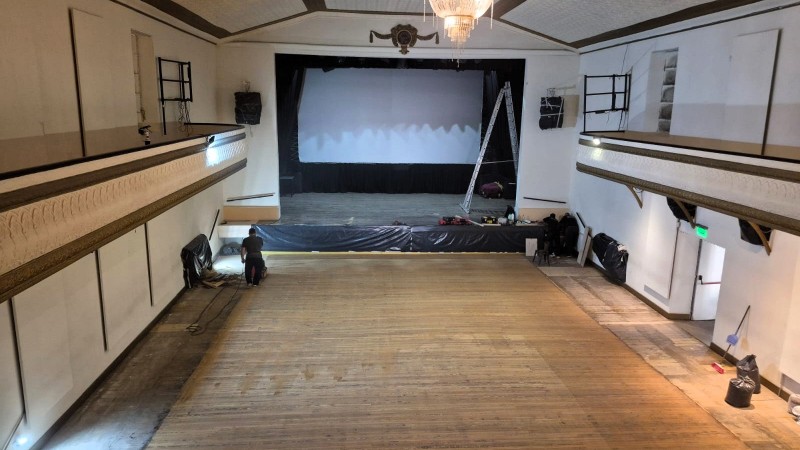 Avanzan las obras de renovación en el Teatro Seminari con importantes mejoras en su sala principal