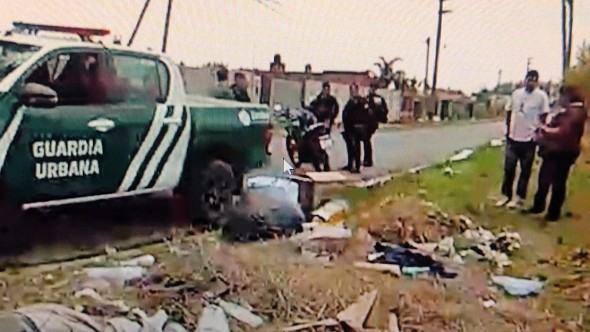 Garín: tiró basura, la quemó y terminó detenido tras ser detectado por cámaras de seguridad