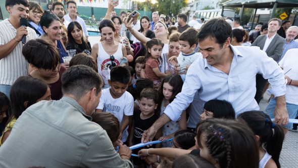 San Isidro inauguró la plazoleta La Turena en Martínez: nuevo espacio verde con juegos y mejoras urbanas