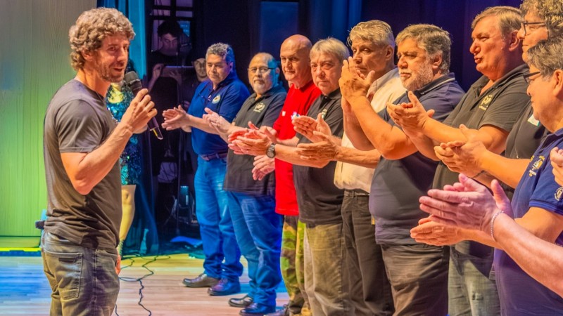 Juan Andreotti acompañó el homenaje a los Héroes de Malvinas sanfernandinos