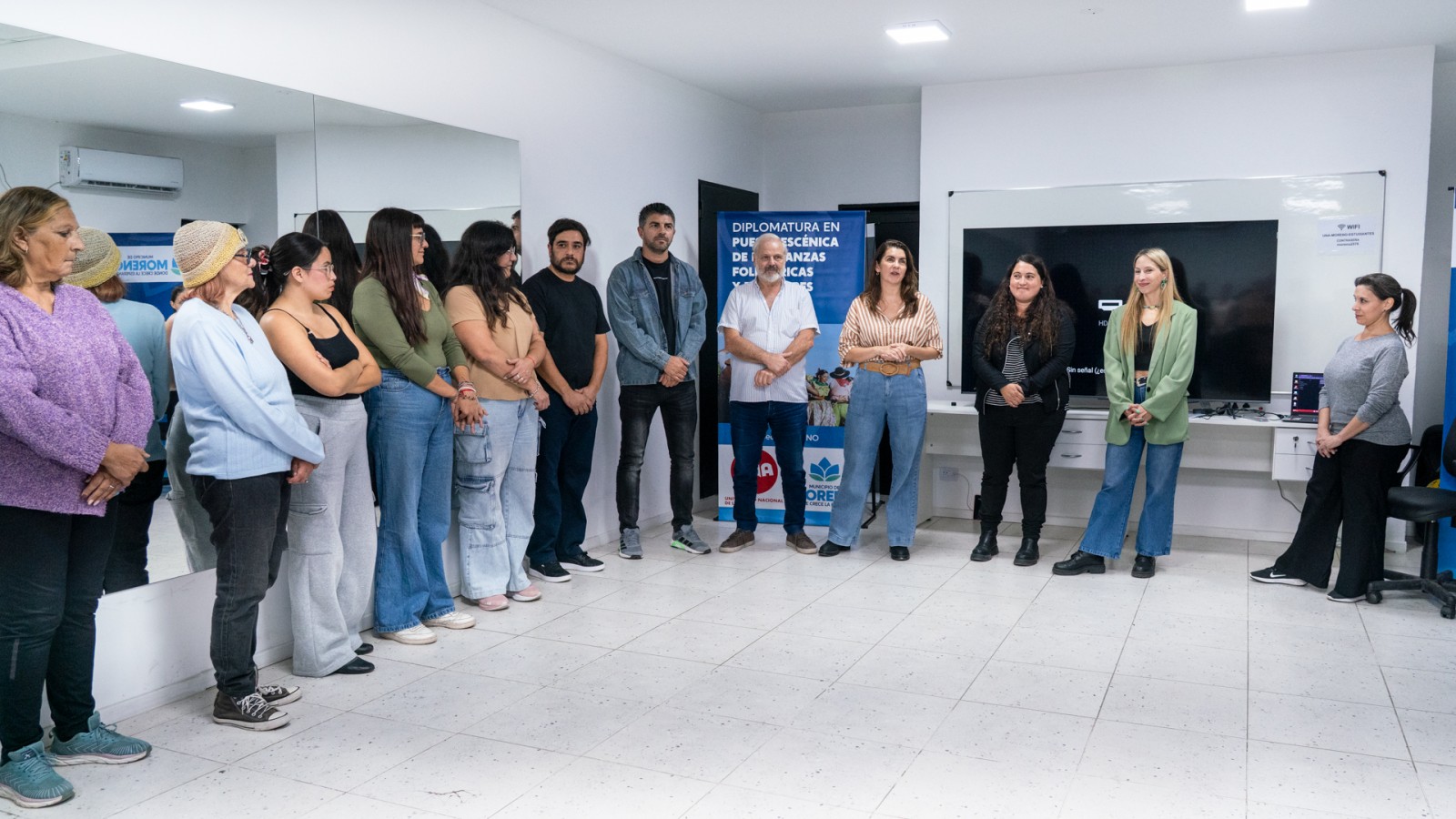 Moreno: comenzaron las clases en la sede de la UNA con más de 270 estudiantes en carreras de arte y cultura