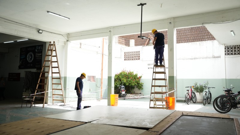 La Municipalidad de San Miguel avanza con obras en distintas escuelas