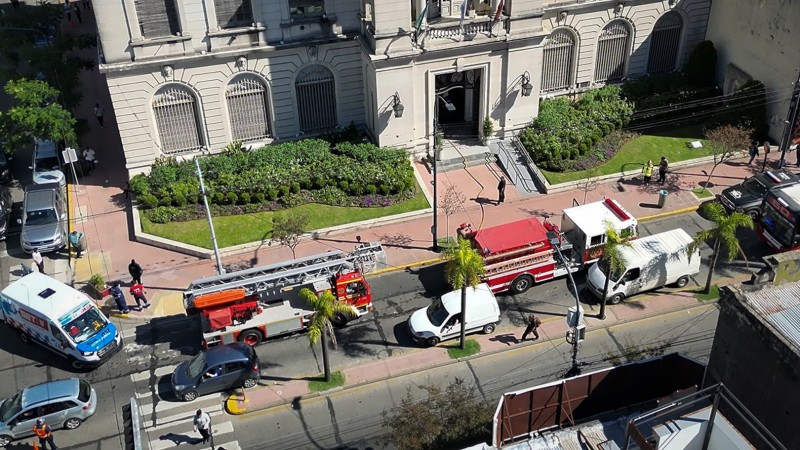 El Sistema de Protección Ciudadana de Tigre ejecutó un exitoso simulacro de evacuación en el centro de la ciudad