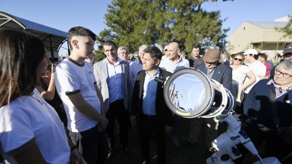 Se inauguró un observatorio astronómico en el Centro de Capacitación, Investigación e Información Educativa de Alberti