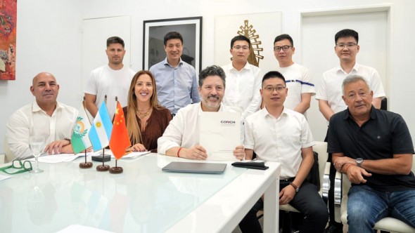 Merlo suma inversiones: acuerdo con la empresa china Conch para crear un centro logístico y generar empleo