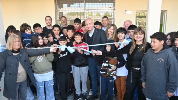 Infraestructura escolar: inauguraron dos nuevas aulas en la Secundaria 23 de Garín
