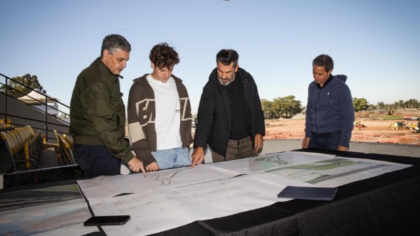 El sueño de la F1 en la Ciudad: Jorge Macri y Franco Colapinto recorrieron las obras del nuevo Autódromo