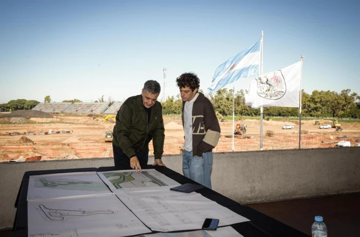 El sueño de la F1 en la Ciudad: Jorge Macri y Franco Colapinto recorrieron las obras del nuevo Autódromo