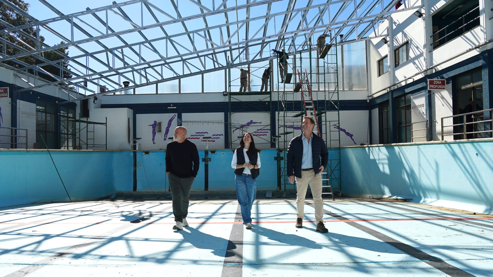 Vicente López renueva el natatorio del CEMINA en Florida Oeste y moderniza su infraestructura deportiva