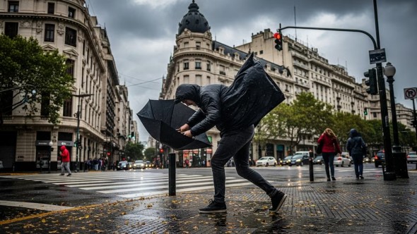 El Servicio Meteorológico Nacional anunció un alerta amarillo por fuertes vientos