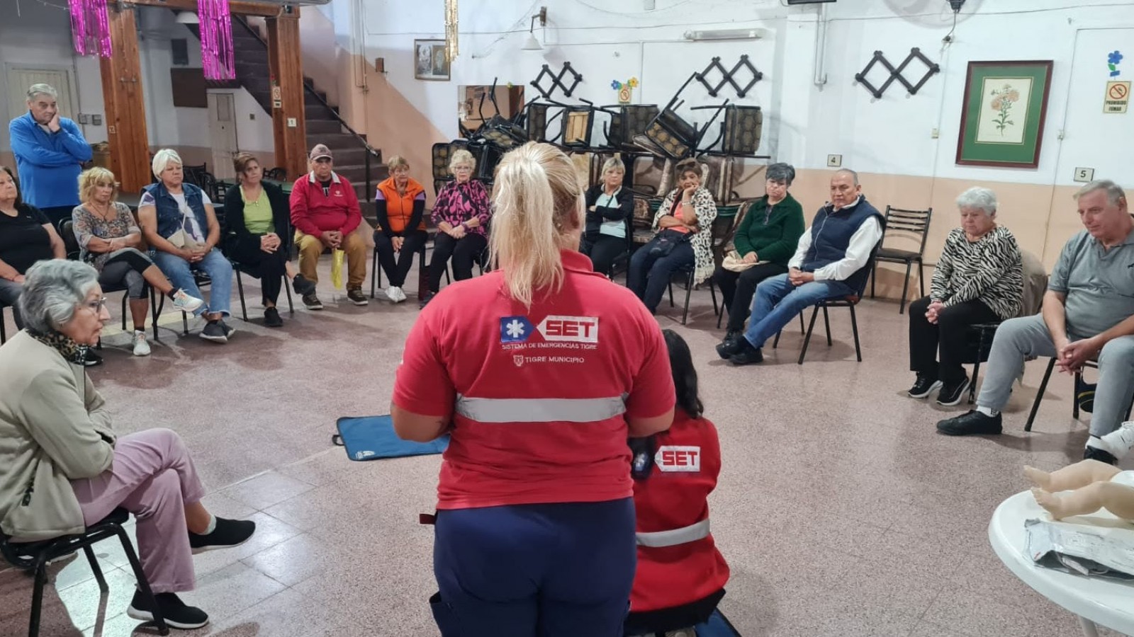 El Municipio de Tigre realizó capacitaciones de RCP para adultos mayores en Rincón de Milberg y Don Torcuato