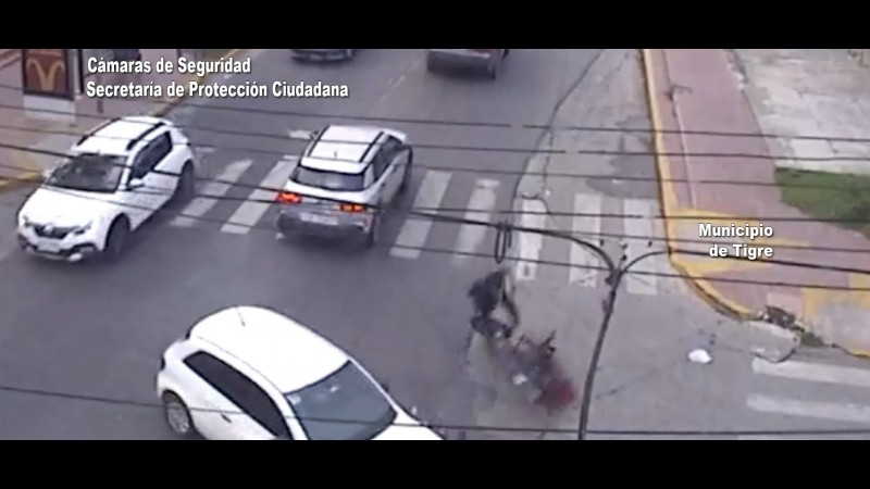 No fue tragedia de casualidad: rápida asistencia del Sistema de Protección Ciudadana a una víctima de un siniestro vial