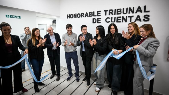 Nardini y Thea inauguraron la nueva sede del Tribunal de Cuentas en Los Polvorines