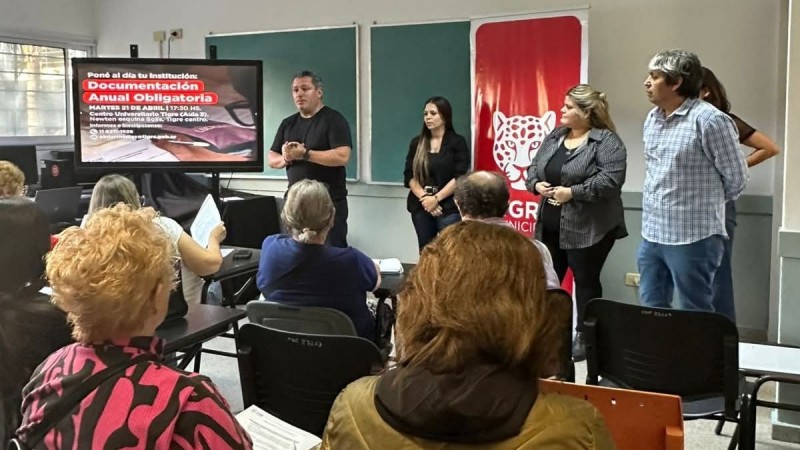 Instituciones del Municipio de Tigre fueron asesoradas sobre la presentación de documentación anual obligatoria