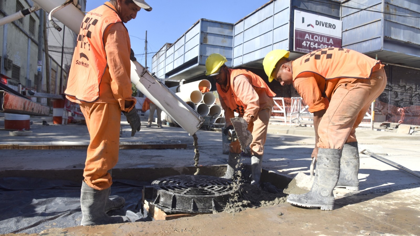Moreira recorrió la cuarta etapa de remodelación integral de la Av. Presidente Perón