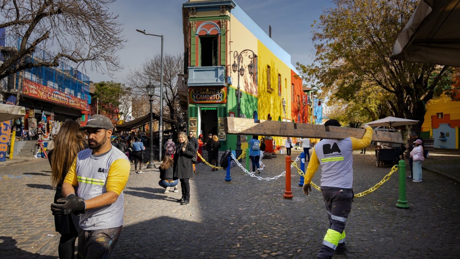 La Ciudad restauró Caminito, el paseo recuperó los colores que pintó Quinquela Martín