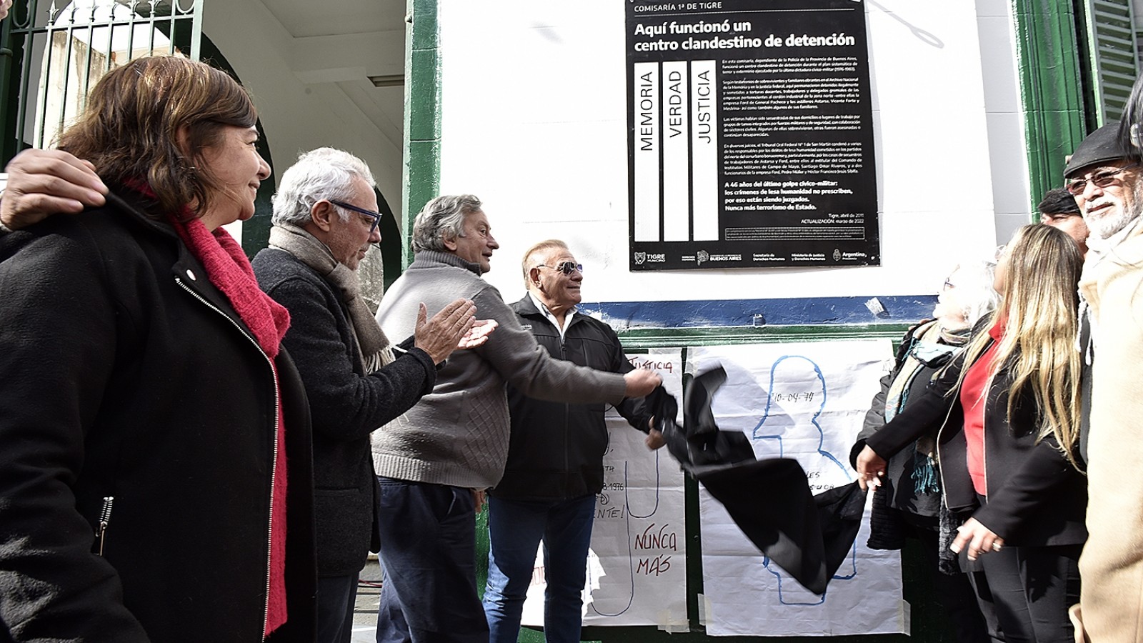 Se repuso la señalización de Sitio de Memoria en la Comisaría 1ra de Tigre